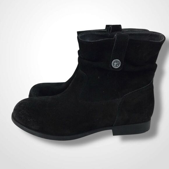 NIB BIRKENSTOCK Leather Sarina Slouch Suede Booties Boots Size 36 - Picture 4 of 10